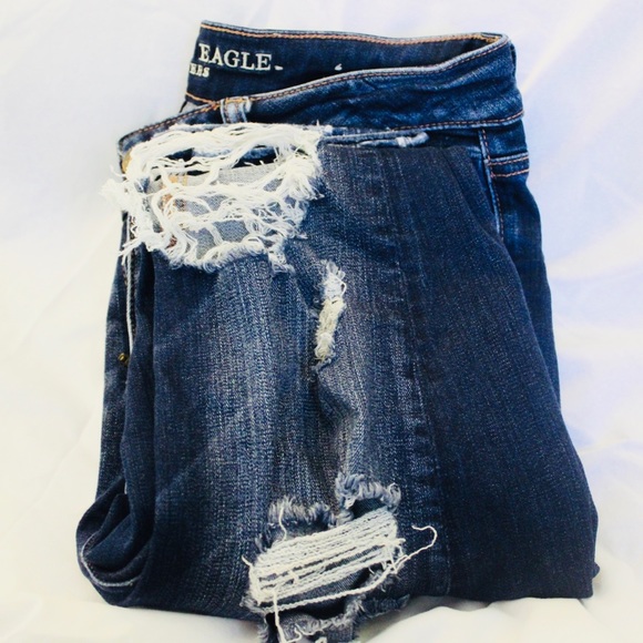 American Eagle Super Stretch Ripped Skinny Jeans - Picture 2 of 3